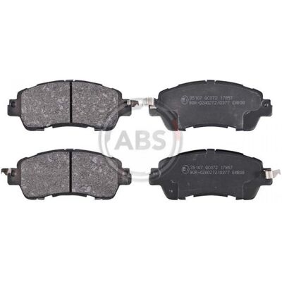A.B.S. Pastillas de freno delanteras para Mazda 2 - 4 unidades A.B.S. Pastillas de freno delanteras para Mazda 2 - 4 unidades