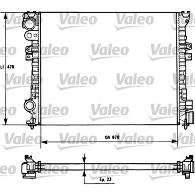 Radiador Valeo Ulysse 2.0 Turbo - Enfriamiento del Motor Radiador Valeo Ulysse 2.0 Turbo - Enfriamiento del Motor
