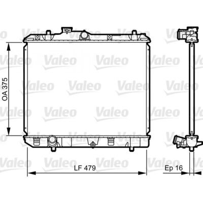 Valeo - 735383 - Aluminium - 479x378x16mm - Radiador Valeo - 735383 - Aluminium - 479x378x16mm - Radiador