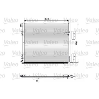 VALEO 815060 Condensador de aluminio para aire acondicionado - Condensador VALEO 815060 Condensador de aluminio para aire acondicionado - Condensador