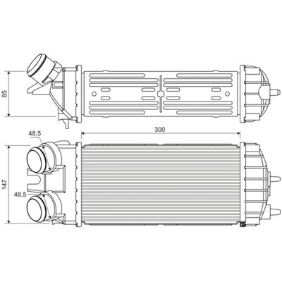 Intercooler VALEO 817706 - Aluminio sin sensor para CITROËN: Berlingo, Xsara Picasso Intercooler VALEO 817706 - Aluminio sin sensor para CITROËN: Berlingo, Xsara Picasso