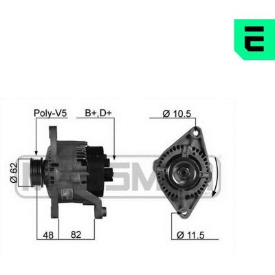 ERA 210079A Alternador - Alternator ERA 210079A Alternador - Alternator