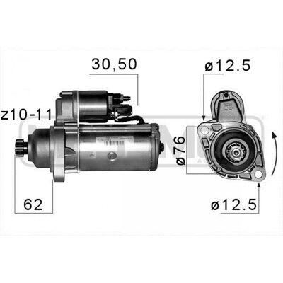 ERA 220141A Arranque - Compatible con VW, Seat, Audi, Škoda, Ford ERA 220141A Arranque - Compatible con VW, Seat, Audi, Škoda, Ford