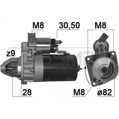 ERA - 220183A - 12V - 2,2kW - Starter motor ERA - 220183A - 12V - 2,2kW - Starter motor