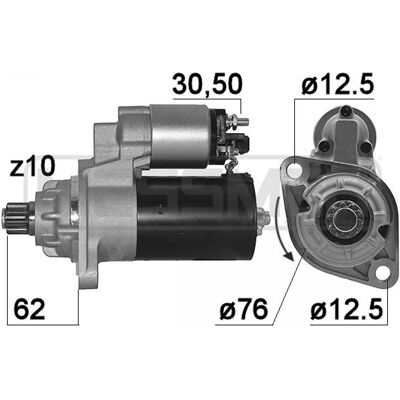 Arranque ERA 220213A para Volkswagen, Seat, Audi - Compatibilidad de modelos Arranque ERA 220213A para Volkswagen, Seat, Audi - Compatibilidad de modelos