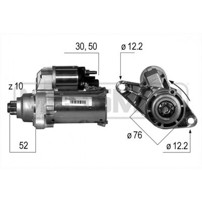 ERA 220530A Arrancador - Ajuste OEM para VW, SEAT, Skoda, Audi ERA 220530A Arrancador - Ajuste OEM para VW, SEAT, Skoda, Audi