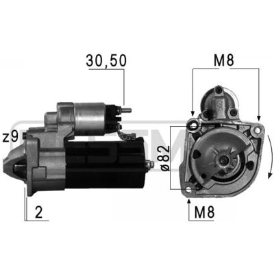 Motor de arranque ERA 220610A - Piezas OEM para FIAT Motor de arranque ERA 220610A - Piezas OEM para FIAT