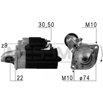 Arranque ERA 220694A para BMW, CITROËN - Starter Arranque ERA 220694A para BMW, CITROËN - Starter