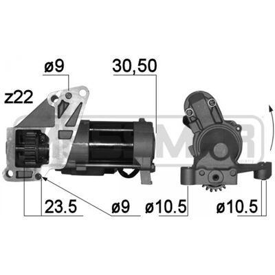 ERA 220788A Arranque - Dodge Mitsubishi Jeep Chrysler - Arranque ERA 220788A Arranque - Dodge Mitsubishi Jeep Chrysler - Arranque