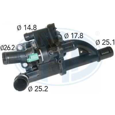 Termostato ERA - 350402A - Termostato de agua para Ford Fiat Peugeot Termostato ERA - 350402A - Termostato de agua para Ford Fiat Peugeot