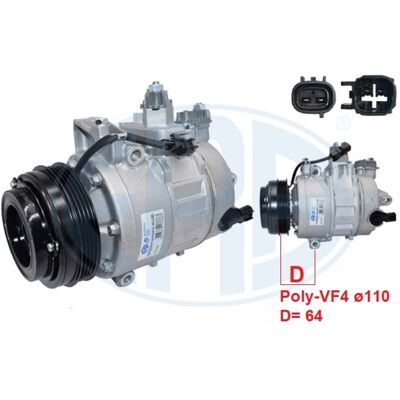 Compresor de Aire Acondicionado ERA 670197 - Compatible con Ford Compresor de Aire Acondicionado ERA 670197 - Compatible con Ford