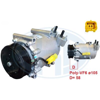 Compresor de aire acondicionado ERA 670204 - Compresor de aire acondicionado Compresor de aire acondicionado ERA 670204 - Compresor de aire acondicionado