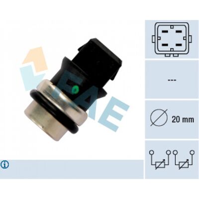 FAE 33650 Sensor de Temperatura de Refrigerante - Sensor de Temperatura de Refrigerante FAE 33650 Sensor de Temperatura de Refrigerante - Sensor de Temperatura de Refrigerante