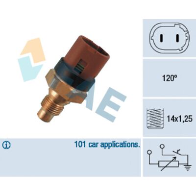 EPS 34100 - Sensor de Temperatura de Refrigerante para Renault - Compatible OE EPS 34100 - Sensor de Temperatura de Refrigerante para Renault - Compatible OE