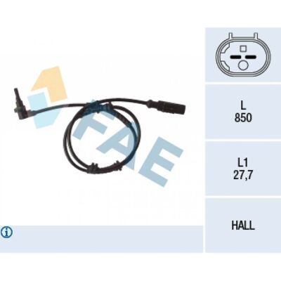 Sensor ABS Eje delantero FAE 78112 - Sensor ABS Sensor ABS Eje delantero FAE 78112 - Sensor ABS