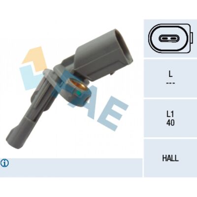 Sensor de Velocidad de Rueda ABS Volkswagen Tiguan Scirocco - Sensor ABS Sensor de Velocidad de Rueda ABS Volkswagen Tiguan Scirocco - Sensor ABS