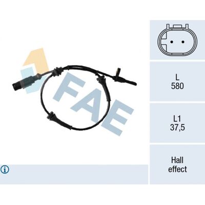 Sensor ABS Fiat Doblo II FAE 78307 - Sensor de Hall para Fiat Doblo II Sensor ABS Fiat Doblo II FAE 78307 - Sensor de Hall para Fiat Doblo II