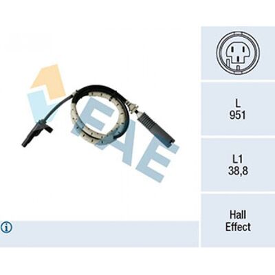 Sensor ABS BMW Serie 3 FAE 78185 - Sensor ABS Sensor ABS BMW Serie 3 FAE 78185 - Sensor ABS