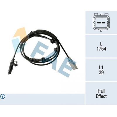 FAE 78517 Sensor de Velocidad de Rueda ABS - Sensor ABS FAE 78517 Sensor de Velocidad de Rueda ABS - Sensor ABS