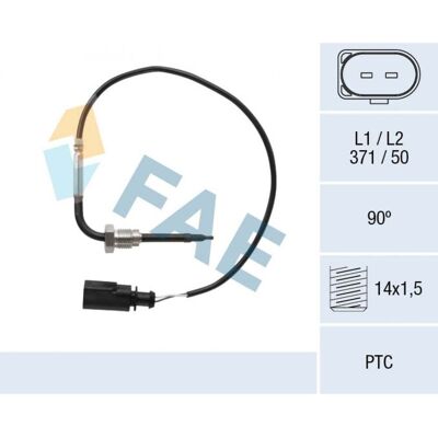 FAE - 68092 - 03L906088AB - 4M0906088AL - sensor temperatura de gases FAE - 68092 - 03L906088AB - 4M0906088AL - sensor temperatura de gases