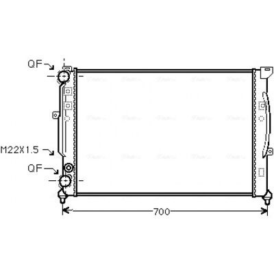 PRASCO AIA2123 Radiador de Aluminio - Enfriamiento del Motor - A6 C5, A4 B5 PRASCO AIA2123 Radiador de Aluminio - Enfriamiento del Motor - A6 C5, A4 B5