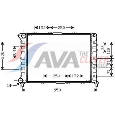 Radiador de Aluminio PRASCO ALA2038 - Enfriamiento del Motor Radiador de Aluminio PRASCO ALA2038 - Enfriamiento del Motor