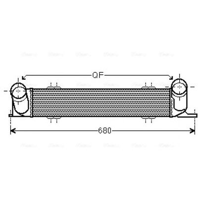 PRASCO BWA4538 Intercooler - Aire, Agua, BMW: Serie 3, X1, 3 Coupé PRASCO BWA4538 Intercooler - Aire, Agua, BMW: Serie 3, X1, 3 Coupé