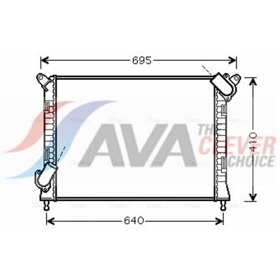 Radiador de aluminio PRASCO BWA2307 - Sistema de enfriamiento Radiador de aluminio PRASCO BWA2307 - Sistema de enfriamiento
