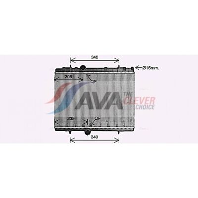 Radiador de aluminio PRASCO CN2328 - Sistema de enfriamiento Radiador de aluminio PRASCO CN2328 - Sistema de enfriamiento