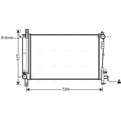 Ava Quality Cooling CRA2080 Radiador de Aluminio - Aletas de Refrigeración Ava Quality Cooling CRA2080 Radiador de Aluminio - Aletas de Refrigeración