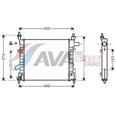 Radiador de aluminio PRASCO FD2372 para Ford KA 3 puertas Radiador de aluminio PRASCO FD2372 para Ford KA 3 puertas