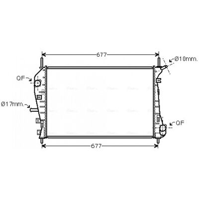 PRASCO FDA2376 Radiador de aluminio - Ford Mondeo 3 - Sistema de enfriamiento PRASCO FDA2376 Radiador de aluminio - Ford Mondeo 3 - Sistema de enfriamiento