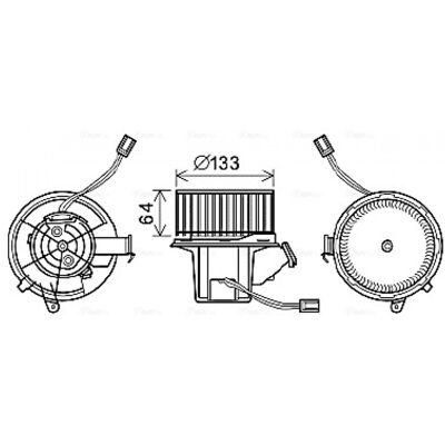 PRASCO MS8628 Motor de soplador de aire - air blower motor PRASCO MS8628 Motor de soplador de aire - air blower motor