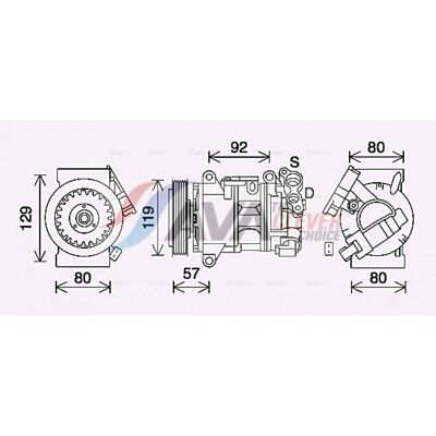VALEO - VCS12E - R134a - 140cc - Compresor VALEO - VCS12E - R134a - 140cc - Compresor