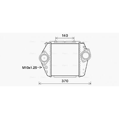 Intercooler AVA COOLING MZ4244 - Refrigerado por aire, Aluminio, Depósito plástico Intercooler AVA COOLING MZ4244 - Refrigerado por aire, Aluminio, Depósito plástico
