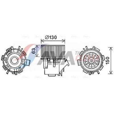 Renault Master 2 Kasten - Motor Eléctrico - Ventilador de Aire - RT8599 Renault Master 2 Kasten - Motor Eléctrico - Ventilador de Aire - RT8599