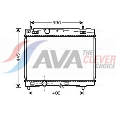 Radiador de aluminio PRASCO TOA2357 - Sistema de enfriamiento Radiador de aluminio PRASCO TOA2357 - Sistema de enfriamiento