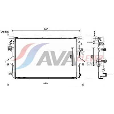 Radiador de aluminio VNA2317 - Sistema de refrigeración Radiador de aluminio VNA2317 - Sistema de refrigeración