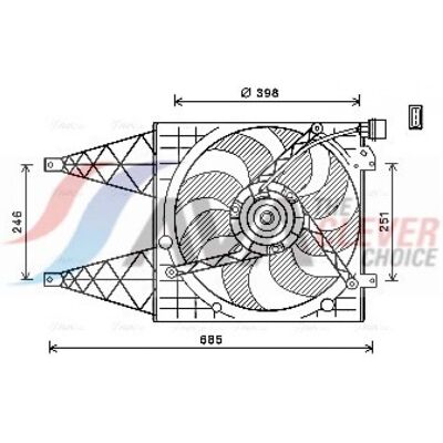 Motor de ventilador VN7532 de PRASCO - Marco, VW, Seat, Skoda Motor de ventilador VN7532 de PRASCO - Marco, VW, Seat, Skoda