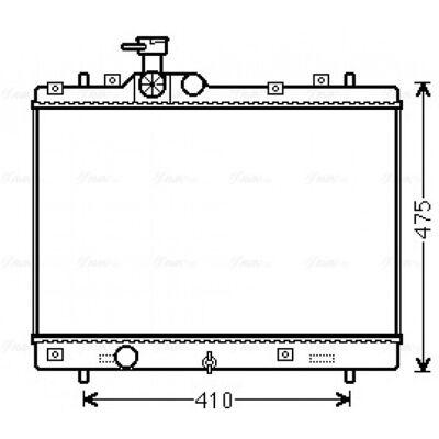 Radiador de Aluminio SZ2137 - Enfriamiento del Motor Radiador de Aluminio SZ2137 - Enfriamiento del Motor