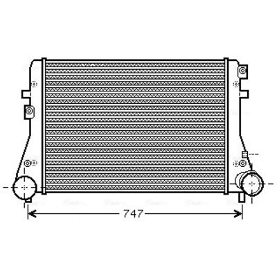 Intercooler Prasco VNA4306 - Aire/Agua, VW Golf 6, Audi A3, Seat Leon II Intercooler Prasco VNA4306 - Aire/Agua, VW Golf 6, Audi A3, Seat Leon II