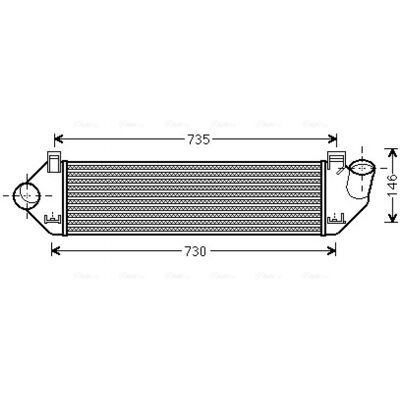 Intercooler PRASCO VOA4134 - Aire/Agua, Volvo C30, S40 II Intercooler PRASCO VOA4134 - Aire/Agua, Volvo C30, S40 II