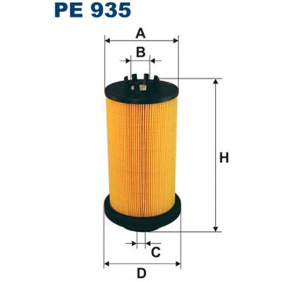 Filtro de Combustible Filtron PE 935 - Para Mercedes-Benz ACTROS, AXOR Filtro de Combustible Filtron PE 935 - Para Mercedes-Benz ACTROS, AXOR