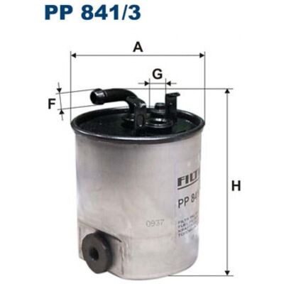 Filtro de Combustible Filtron PP 841/3 - En línea Filtro de Combustible Filtron PP 841/3 - En línea