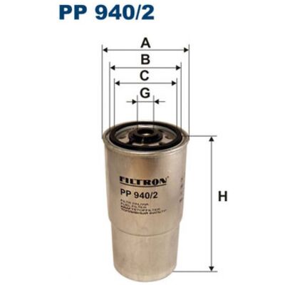 Filtro de combustible Filtron PP 940/2 - Compatible con BMW 3, 5, 7 y Land Rover Freelander I Filtro de combustible Filtron PP 940/2 - Compatible con BMW 3, 5, 7 y Land Rover Freelander I