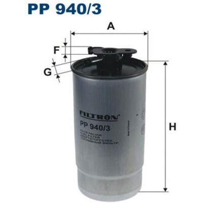 Filtro de Combustible Filtron PP 940/3 - Pieza Automotriz Filtro de Combustible Filtron PP 940/3 - Pieza Automotriz