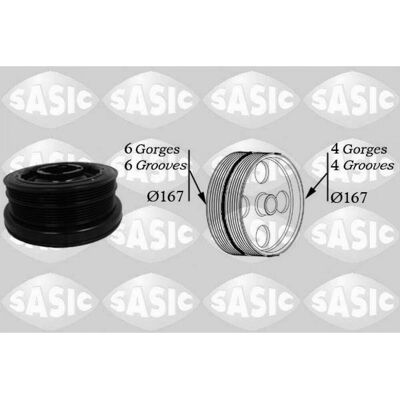 SASIC 2156034 - Polea de cigüeñal para BMW 3, 5, X3, X5, X6 SASIC 2156034 - Polea de cigüeñal para BMW 3, 5, X3, X5, X6