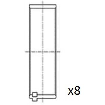 FAI AutoParts BB2082-STD Cojinete de cigüeñal - Engine Bearing FAI AutoParts BB2082-STD Cojinete de cigüeñal - Engine Bearing
