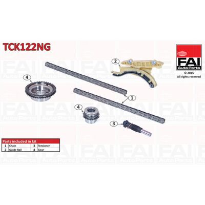 FAI AutoParts TCK122NG Juego de cadena de distribución - Timing Chain Kit FAI AutoParts TCK122NG Juego de cadena de distribución - Timing Chain Kit