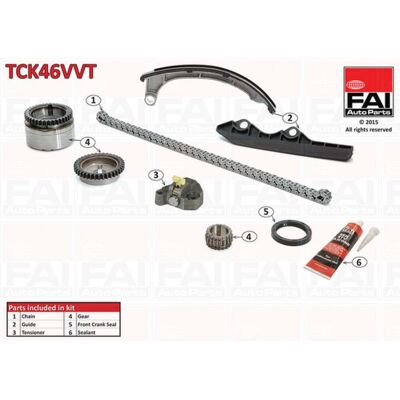 Fai Autoparts TCK46VVT Juego de Cadena de Distribución - Juego de Cadena de Distribución Fai Autoparts TCK46VVT Juego de Cadena de Distribución - Juego de Cadena de Distribución
